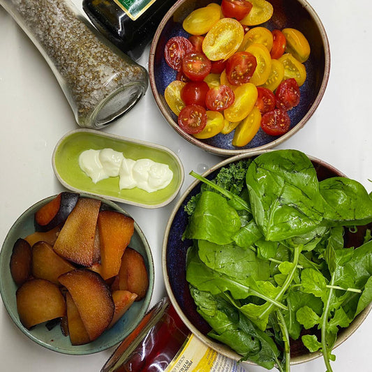Plum and Rocket salad from True Leaf Farms