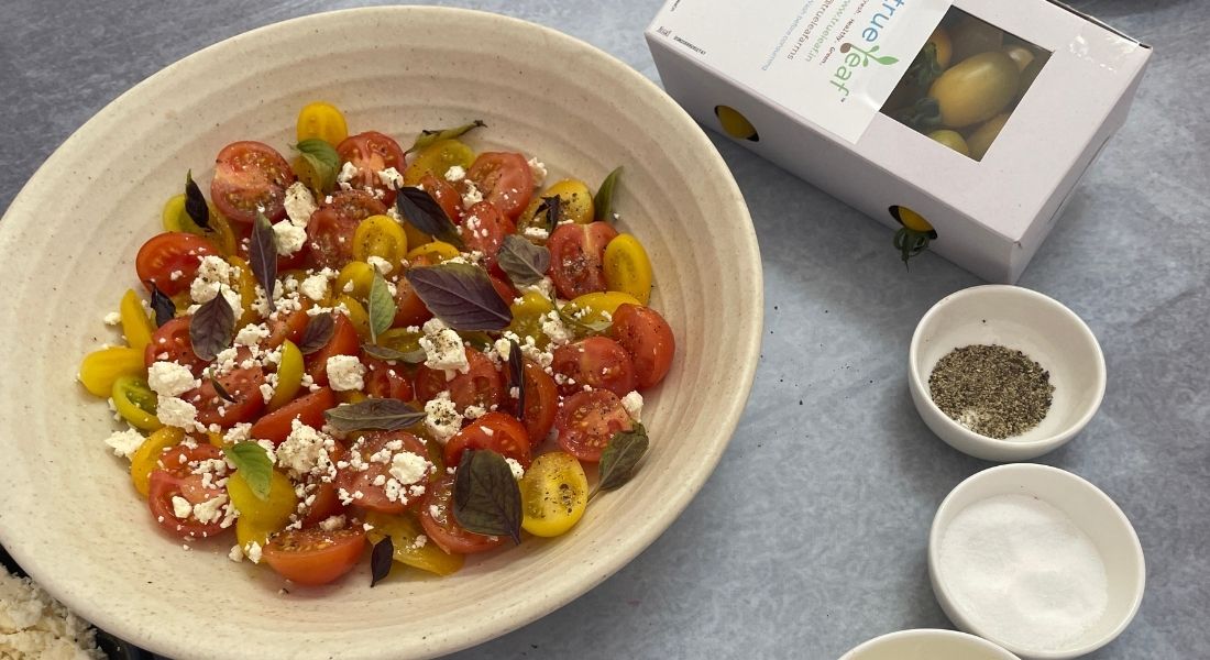 Basil Tomato Feta Salad